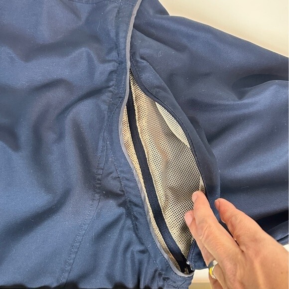 Grand Slam Golf Navy V-Neck Windbreaker Removable Sleeves XL - Picture 5 of 9